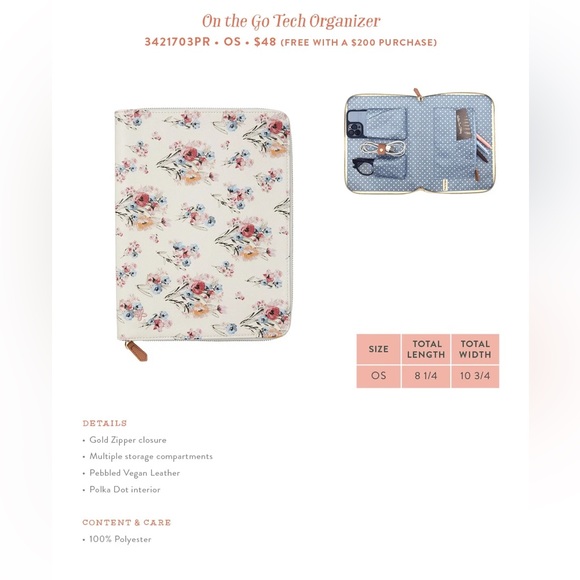 LIKE NEW Matilda Jane On The Go Tech Organizer - Picture 3 of 8